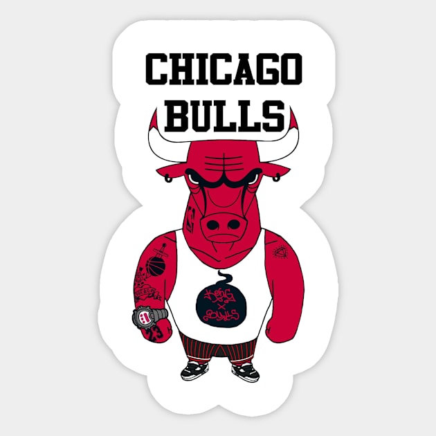 Chicago Bulls Sticker by popcorn